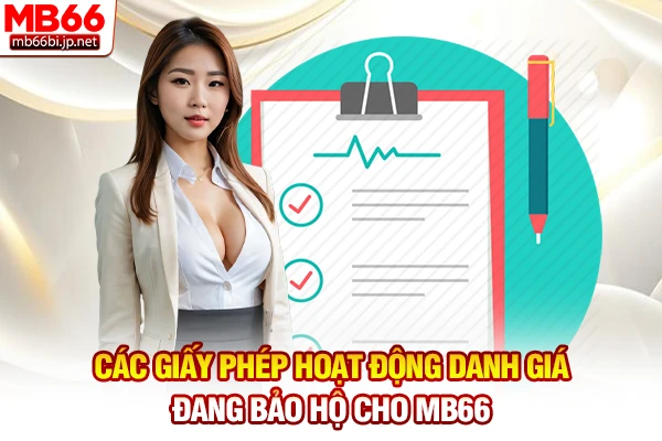 Các giấy phép hoạt động danh giá đang bảo hộ cho MB66